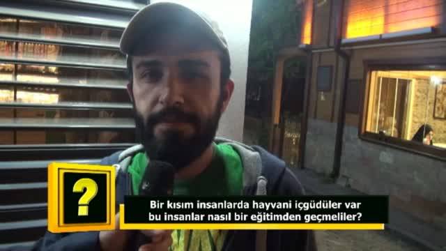 Hayvani içgüdüleri olan bazı insanlar nasıl bir eğitimden geçmeliler?