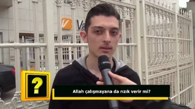 Allah çalışmayana rızık verir mi?