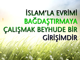 İSLAM'LA EVRİMİ BAĞDAŞTIRMAYA ÇALIŞMAK BEYHUDE BİR GİRİŞİMDİR