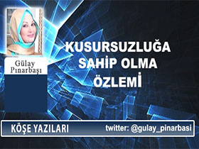 Kusursuzluğa sahip olma özlemi - Gülay Pınarbaşı