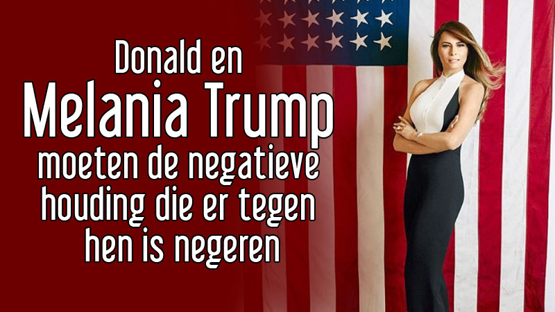 Donald en Melania Trump moeten de negatieve houding die er tegen hen is negeren