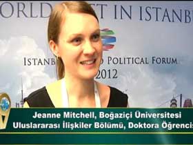 Boğaziçi Üniversitesi Uluslararası İlişkiler Bölümü, Doktora Öğrencisi Jeanne Mitchell