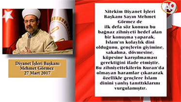 Diyanet İşleri Başkanı Görmez: Gençleri Yargılamayın, Küpesine Dövmesine Karışmayın