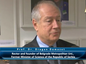 Prof. Dr. Dragan Domazet, Rector and Founder of Belgrade Metropolitan University, Former Minister of Science of the Republic of Serbia 