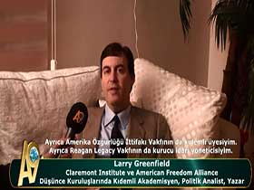 Larry Greenfield - Claremont Institute ve American Freedom Alliance düşünce kuruluşlarında kıdemli akademisyen, politik analist, yazar