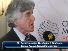 Gottfried Hutter, Teolog ve Tapınak Projesi Derneği’nin Yöneticisi, Almanya