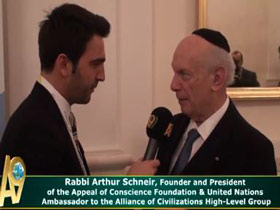 Rabbi Arthur Schneir, Founder and President of the Appeal of Conscience Foundation & United Nations Ambassador to the Alliance of Civilizations High-Level Group