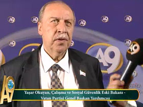 Yaşar Okuyan, Çalışma ve Sosyal Güvenlik Eski Bakanı, Vatan Partisi Genel Başkan Yardımcısı